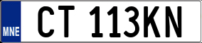 Trailer License Plate